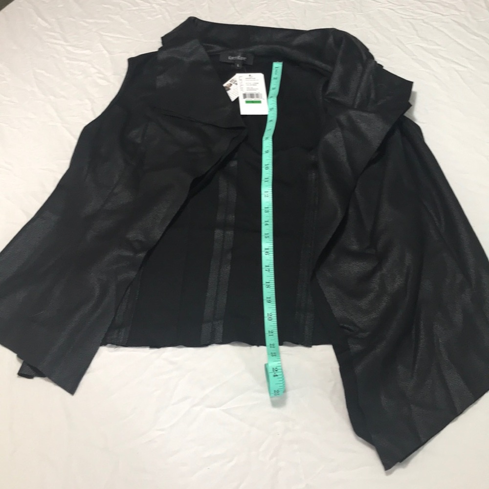 NWT Karen Kane faux leather vest